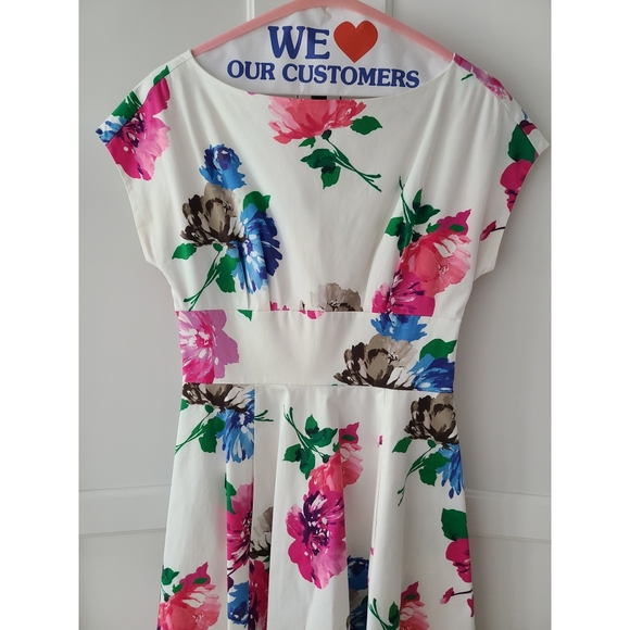 Kate Spade White Floral Print Dress Size 4 - Picture 4 of 10